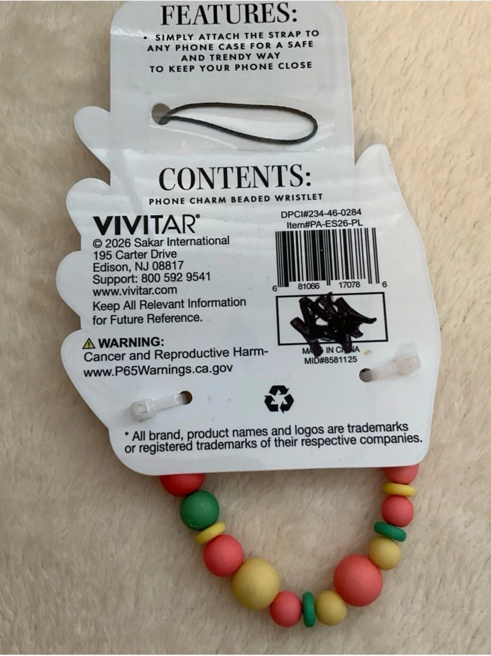 phone charm playful multicolor